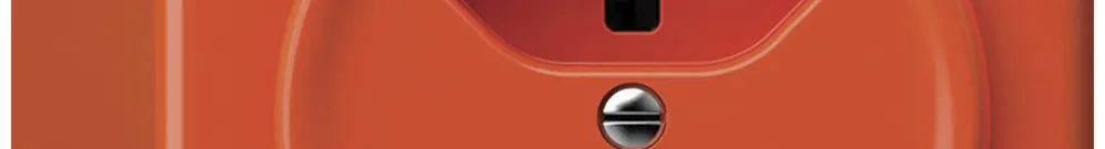 Prise AP origin 2×type 23 16A 230V 88×88×54mm orange 
