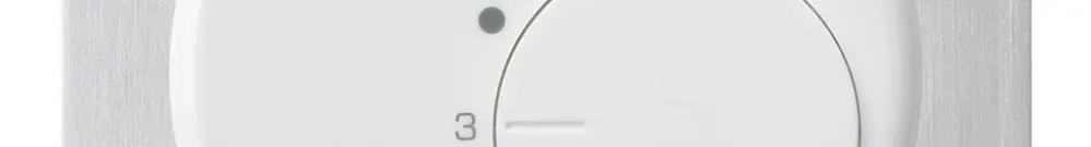 Inserto per termostato ambiente INC basico con placca di fissaggio bianco 24V 