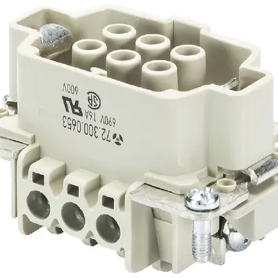 Inserto presa Wieland Electric revos BAS BUS 6 2,5 69 4 16A 690V 0.5…2.5mm² 