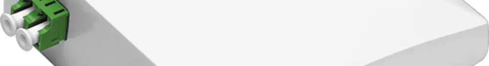 Boîte FO version épissée 1×connecteur LC Duplex et 2×LC Pigtail vert 