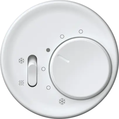 Termostato ambiente origin interr.caldo/freddo 230VAC 5…30°C 10A bianco 