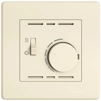 Termostato ambiente INC EDIZIO.liv SNAPFIX® inter.risca./refrig.230VAC 50Hz cr 