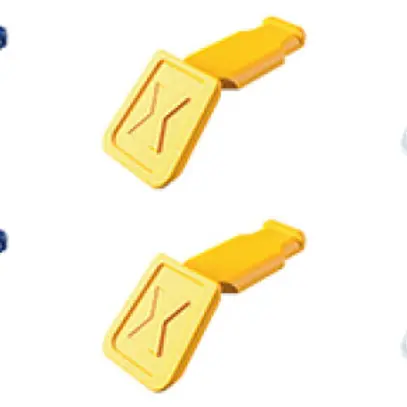 Clips KNIPEX ColorCode 10 pièces en mélange d.coul.1 p.KNIPEXtend e.Comfort 21mm 