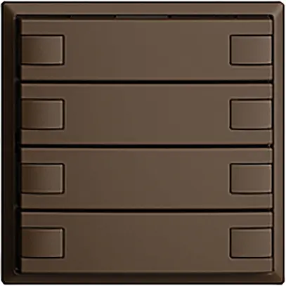 Pulsante INC KNX 8×EDIZIOdue coffee RGB senza LED 