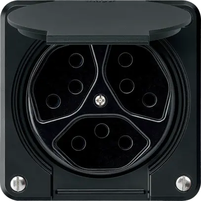 Prise ENC robusto 3×type 13 noir pour combinaison 