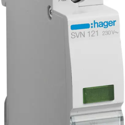 Lampada di segnalazione INS Hager LED verde 1UM 230VAC 