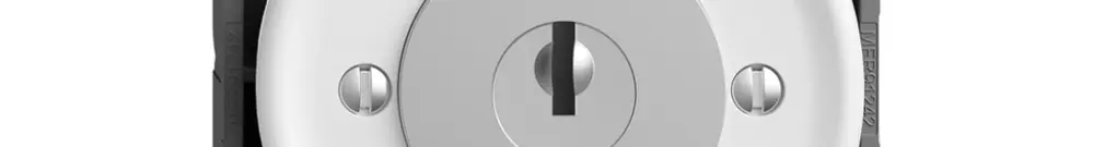 Interruttore a chiave STANDARDdue c.1007F/5000 2×rit.cont.sep.1P 1-0-2 p=57mm bi 