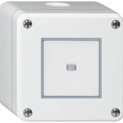 Interruttore AP robusto IP55 schema 3/2P illuminato bianco 