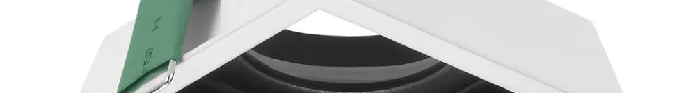 Telaio di montaggio LUDOSPOT 50 SQUARE DECO TILT, 75×75mm INS, bianco/nero 