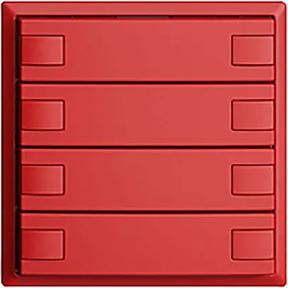 Pulsante INC KNX 4×EDIZIOdue berry RGB senza LED 