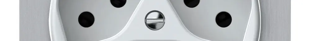 Presa INC origin 3×tipo 13 lum.verde 10A 230V 77×77mm bianco 