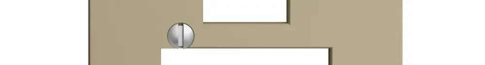Placca frontale 3×RJ45 EDIZIOdue sand R&M swissline 