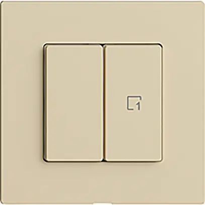 Station secondaire pour interrupteur 1c/2t scène WLAN Edue Wiser vanille 
