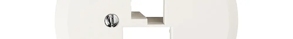 Disco frontale 43mm per 1×TT,1×RJ45 bianco FH R&M swissline 