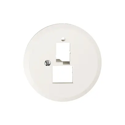 Disco frontale 43mm per 1×TT,1×RJ45 bianco FH R&M swissline 