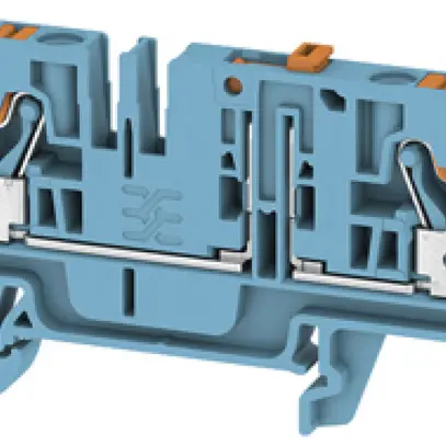 Borne de test sectionnable WM ADT PUSH IN 4mm² 2 connex.TS35 bl 