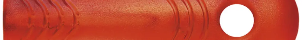 Manche plastique 110mm rouge 