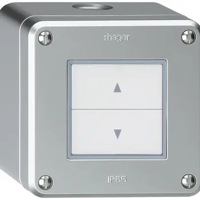 Pulsante per tapparelle AP robusto IP55 alluminio con 2 tasti di comando 