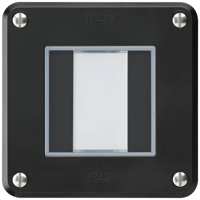 Poussoir ENC robusto C KNX 2× s/e-link noir 