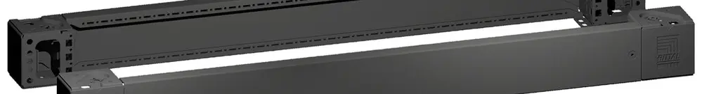 Copertura zoccolo Rittal VX 8660.006 1100×100mm ante./poste. nero acciaio 2pz 