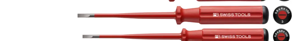 Jeu de tournevis PB plat 2, 3, 4, 5 PZ 1, 2 VDE 1000VAC/1500VDC 