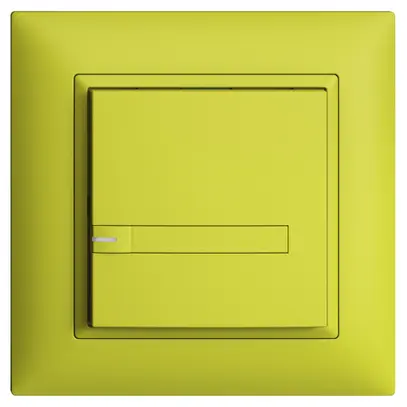 UP-KNX-Taster RGB EDUE FMI, 250mW, m.RGB-LED, m.Papier, 1×Taste, 1×Tastenb., lem 