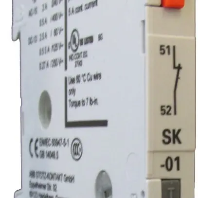 Blocco di contatti di segnale ABB SK-10, 1Ch, per salvamotore MS325 
