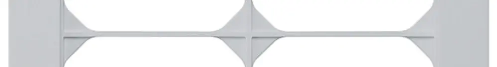 Telaio di copertura INC kallysto.pro 4×2 grigio chiaro 154×274mm 