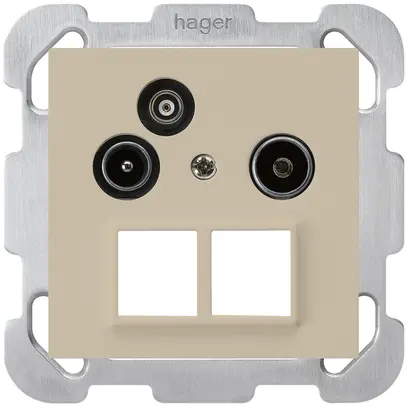 Prise pour antenne ENC R/TV-Données kallysto HMS B 2GHz 14db beige 