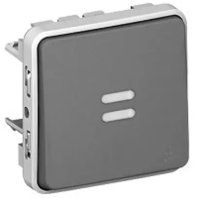 Interruttore a bilico lum. PLEXO 3/1L C bianco 