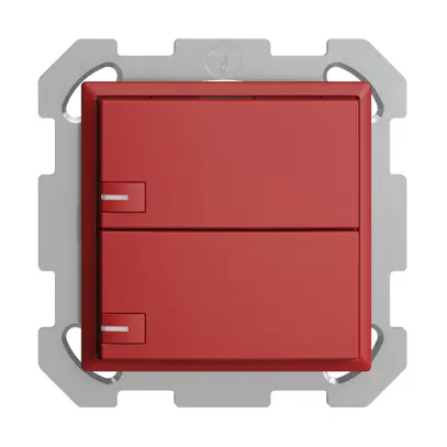Poussoir KNX RGB ENC EDUE, 250mW, a.LED RGB, 2×poussoir, comm.1×touche, ber 