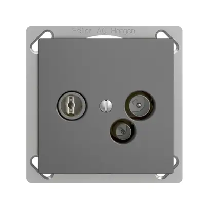 Prise de données INC TV-R DD04 5…65MHz EDIZIOdue gris foncé 