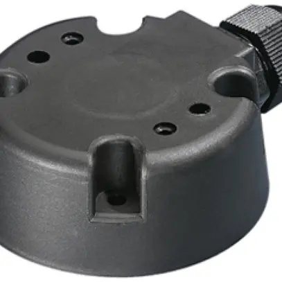 Supporto a parete Rittal SG 2374.080 per colonne segnaletica mat.sintet.nero 