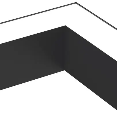 Parte luminosa DOTLUX CONNECT 12W 1400lm 840 DALI 204mm nero L-destra 