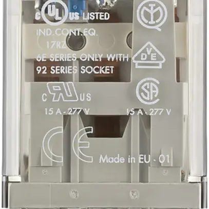 Relais de puissance enfichable Finder 62, 3C 16A/110VDC AgCdO 