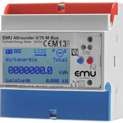 Contatore energia AMD EMU 3L 230/400VAC 75A M-Bus 