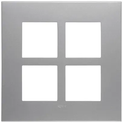 UP-Kopfzeile Legrand Arteor 2×2 horizontal und vertikal 157×157mm Soft Alu 