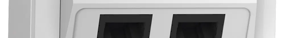 Scatola di raccordo AP SIDUS 2×RJ45 bianco lucido 