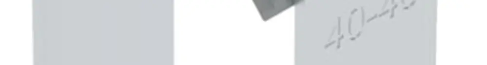 Fixation rapide BET 2056 pied à H matière synthétique 40…46mm 2×câble aluminium 