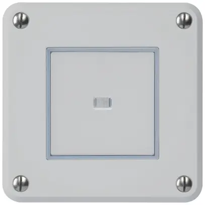 Contatto pulsante INC robusto IP55 2P grigio illuminato 