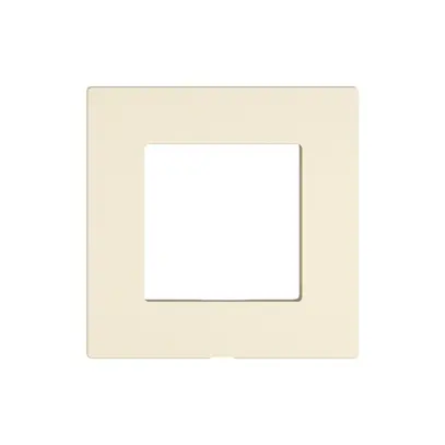 Piastra frontale EDIZIO.liv Wiser 60×60mm crema 