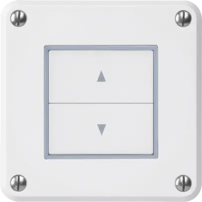 Pulsante per tapparelle INC robusto IP55 bianco con 2 tasti di comando combi 
