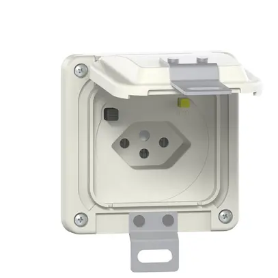 Presa FI INC SUPRA NUP T13 bloccab., 30mA bianco 