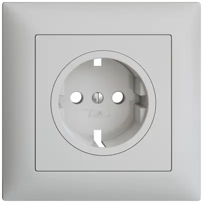 UP-Frontset Feller EDIZIOdue für Schuko-Steckdose 88×88mm hellgrau 