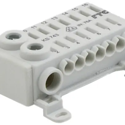Borne Easy Connection Box 1L 2×2.5…16mm², 14×0.5…4mm², gris 