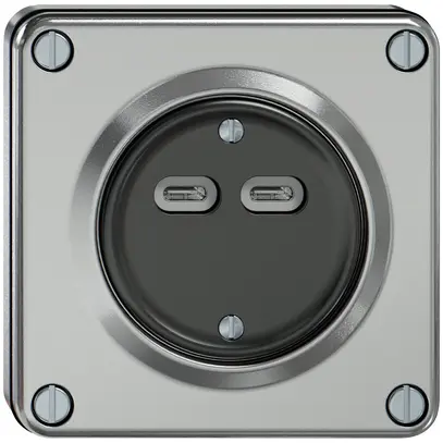 Prise de charge USB ENC ELEMENT 2×USB-C 3600mA aluminium 