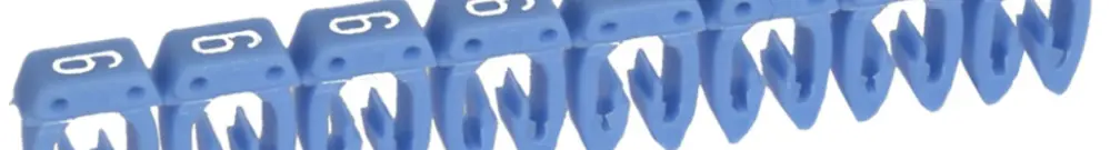 Anello-riferimento Legrand CAB 3, per 1.5…2.5mm² stampa: '6', blu 