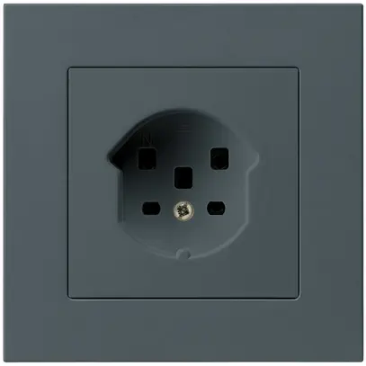 Prise ENC HA kallysto.pro type 25 avec bornes enfichables anthracite 