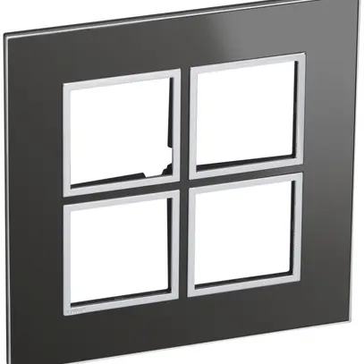 Abdeckrahmen ATO 2×2 Modul, black reflective 