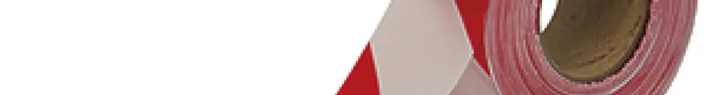 Ruban de balisage CIMCO 75mm×500m rouge/blanc 